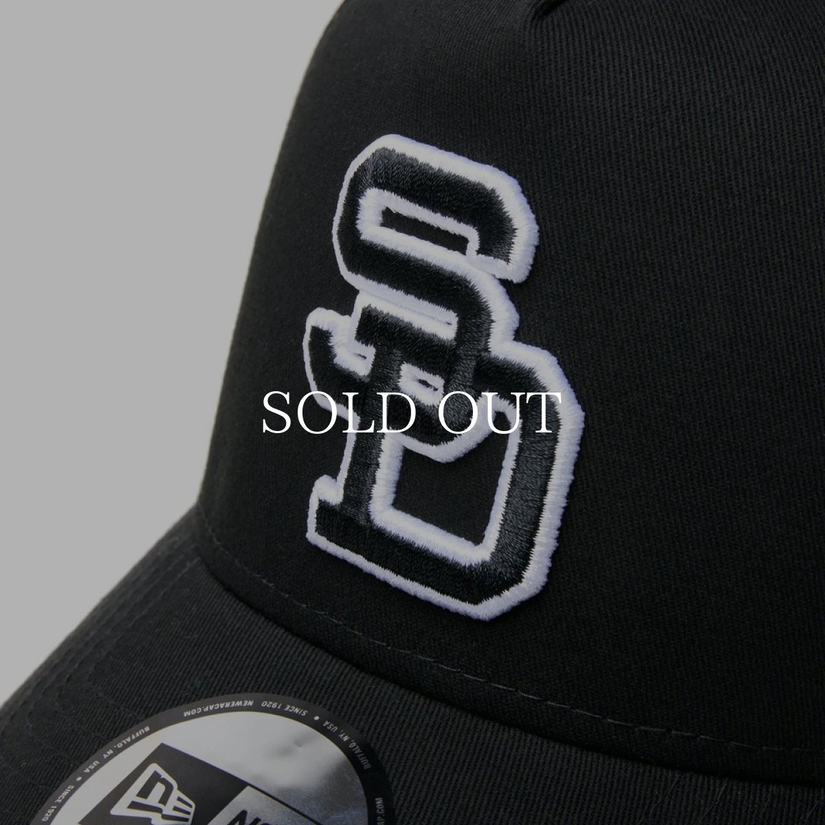 画像6: NEW ERA  9FORTY A-Frame MLB Black & White サンディエゴ・パドレス クーパーズタウン ブラック (6)