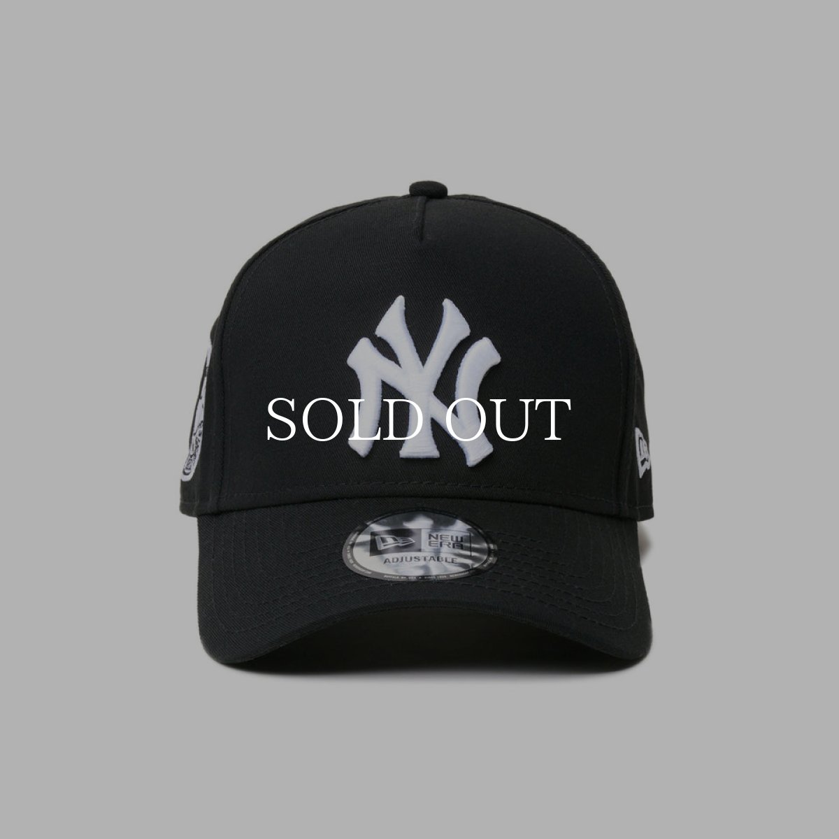画像2: NEW ERA  9FORTY A-Frame MLB Black & White ニューヨーク・ヤンキース クーパーズタウン ブラック (2)