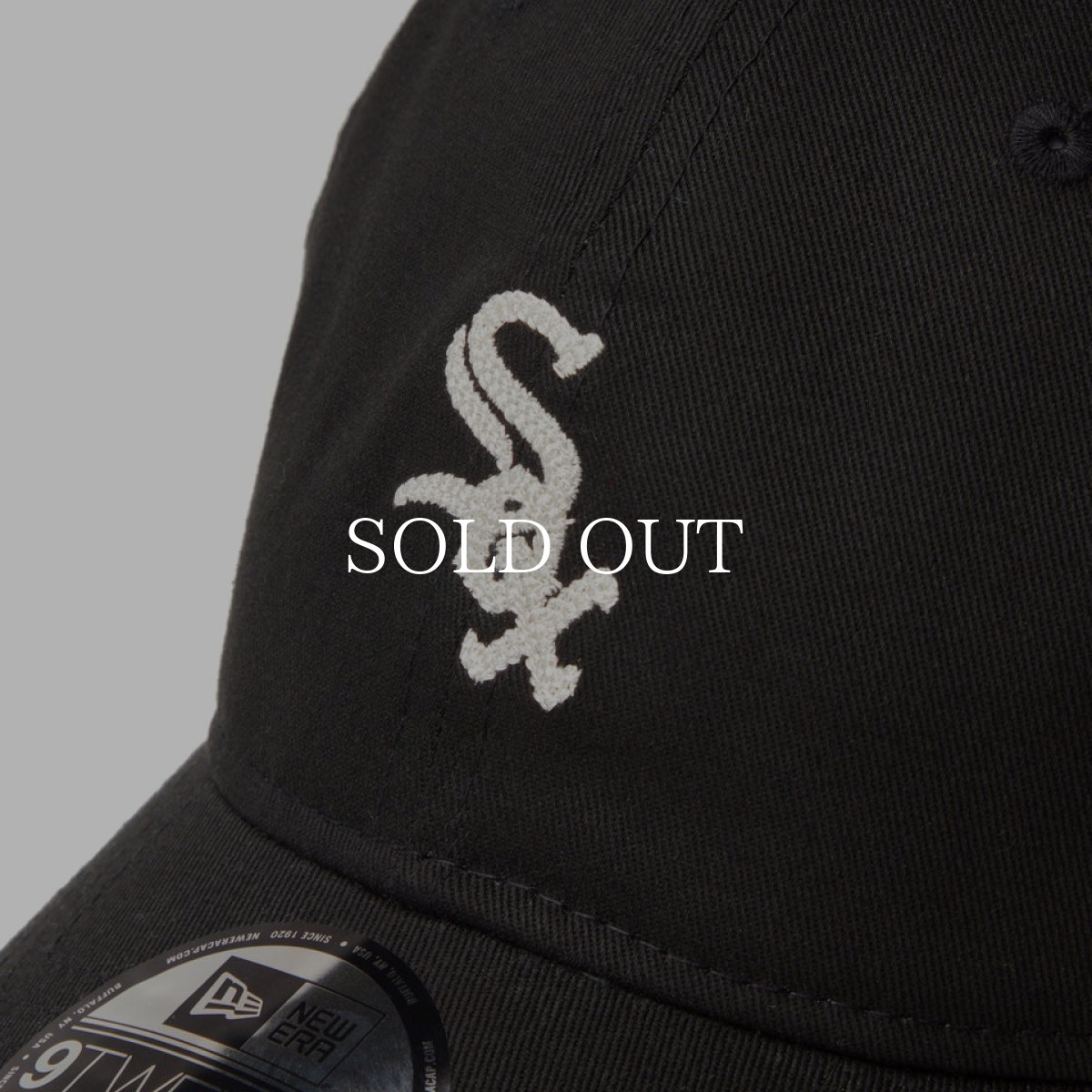画像5: NEW ERA  9TWENTY MLB Chain Stitch シカゴ・ホワイトソックス ブラック (5)