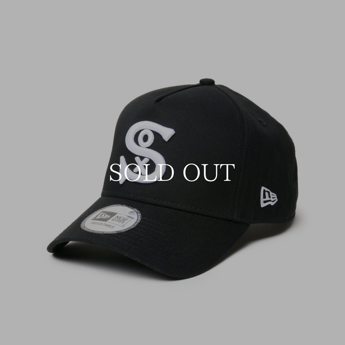 画像3: NEW ERA  9FORTY A-Frame MLB Black & White シカゴ・ホワイトソックス クーパーズタウン ブラック (3)