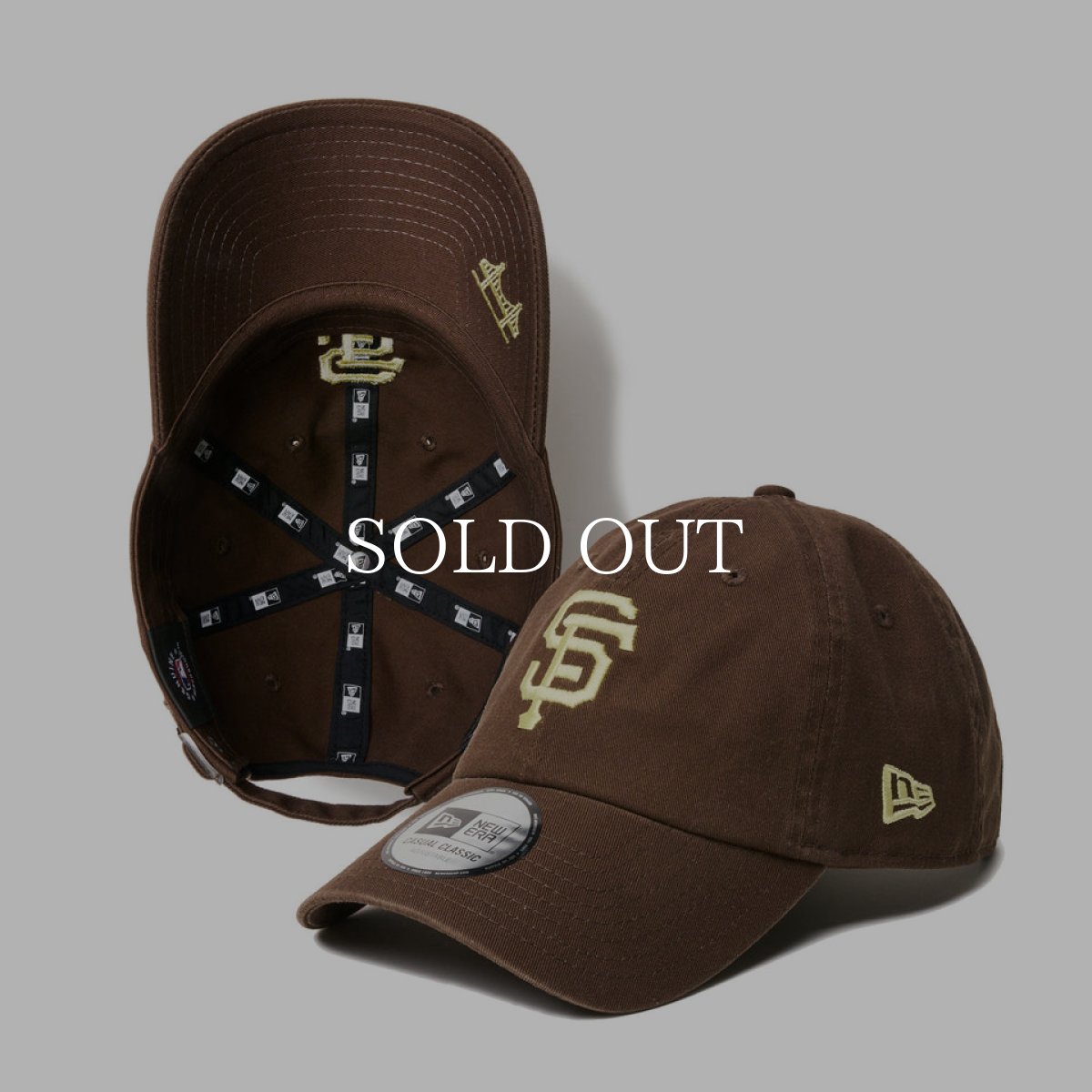画像1: NEW ERA  カジュアルクラシック MLB Under Visor Logo サンフランシスコ・ジャイアンツ ウォルナット (1)