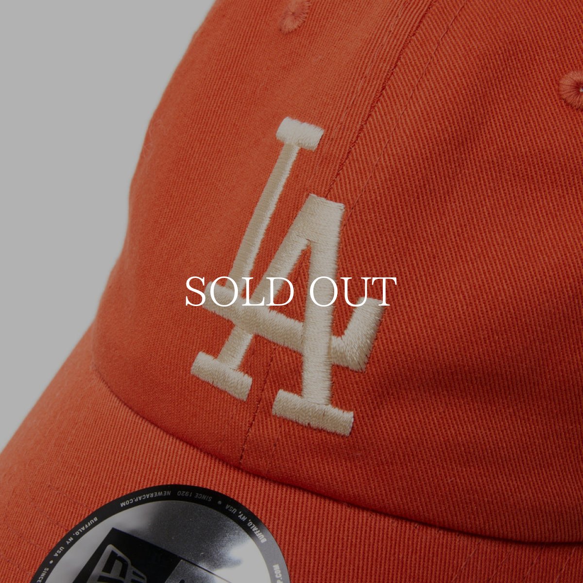 画像6: NEW ERA  カジュアルクラシック MLB Under Visor Logo ロサンゼルス・ドジャース バーントオレンジ (6)