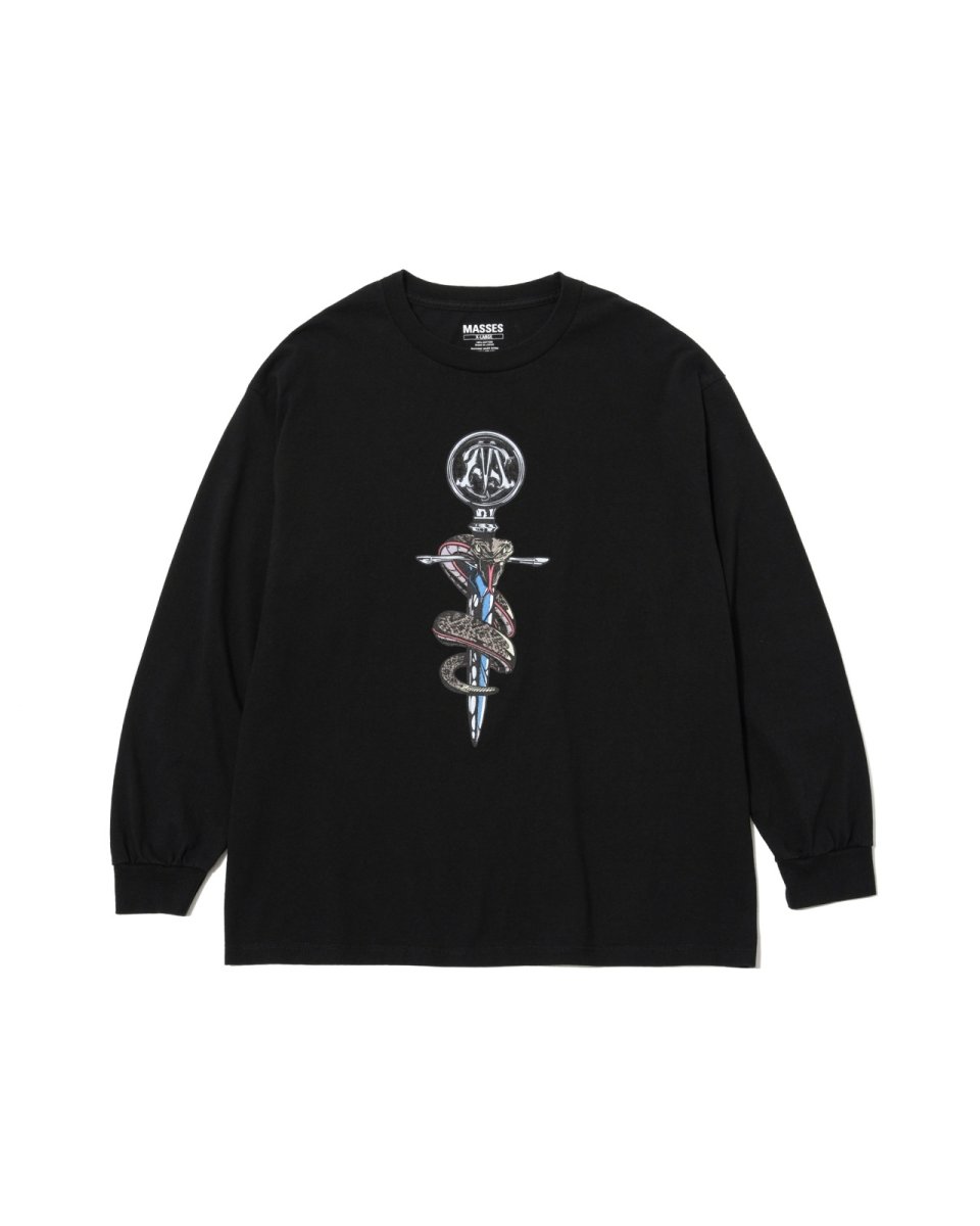 画像1: MASSES   T-SHIRT L/S CROSS SNAKE (1)
