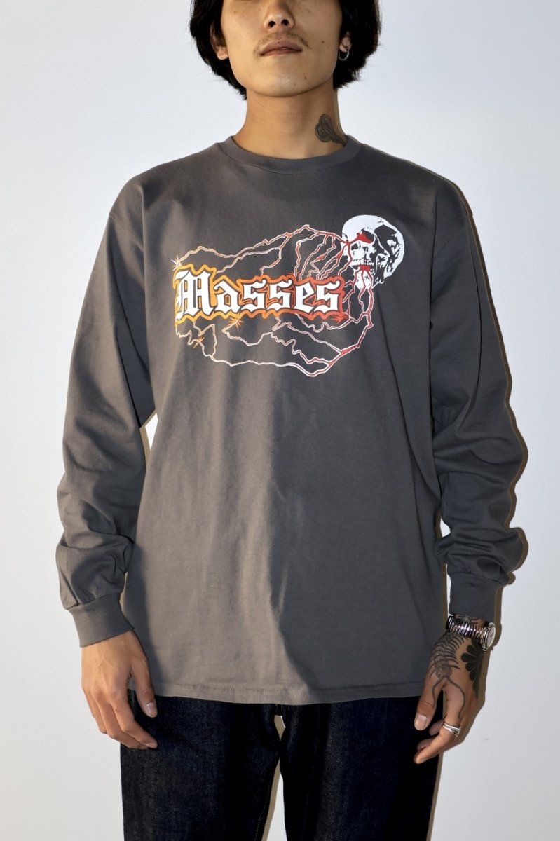 画像7: MASSES  T-SHIRT L/S SKULL THUNDER (7)