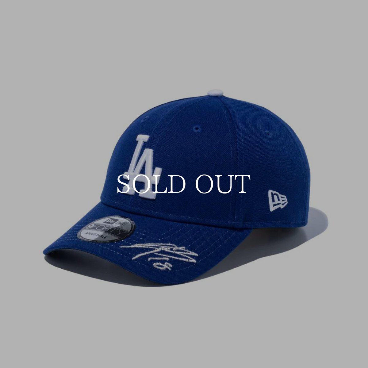 画像1: NEW ERA  9FORTY MLB Signature ロサンゼルス・ドジャース 山本由伸 ダークロイヤル (1)