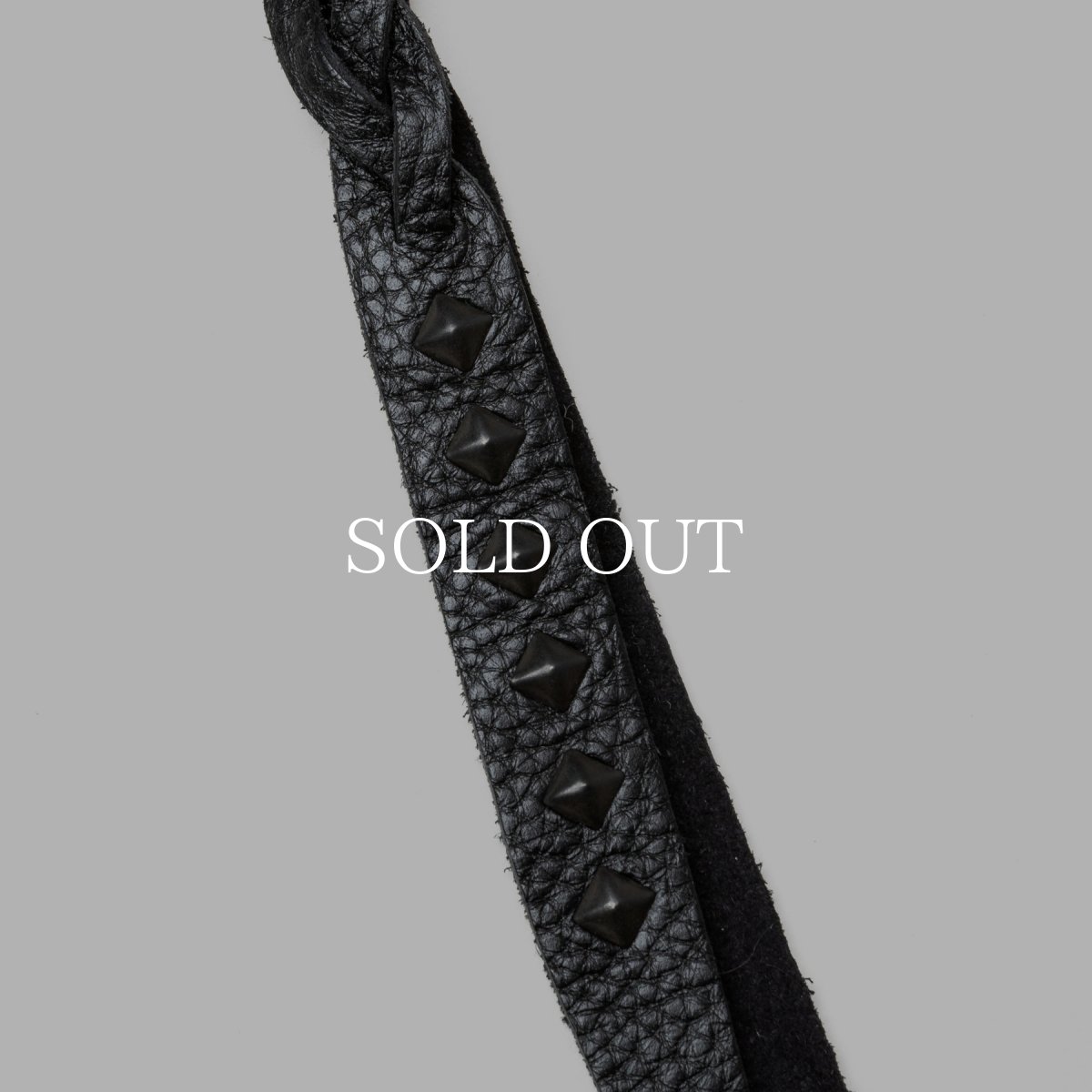 画像7: CALEE  STUDS & KNITTING LEATHER SHORT KEY RING ＜TYPE A＞ (7)