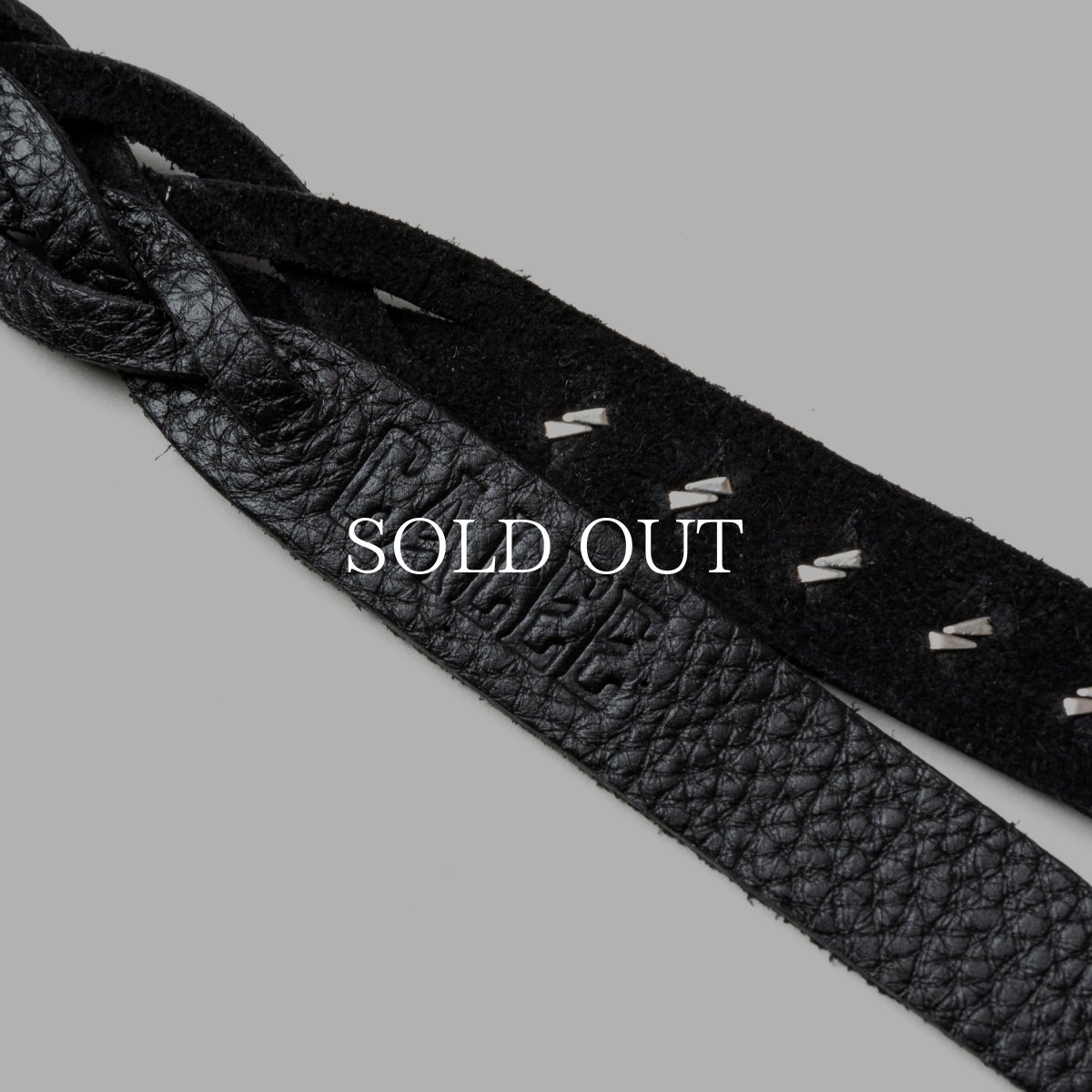 画像4: CALEE  STUDS & KNITTING LEATHER SHORT KEY RING ＜TYPE A＞ (4)