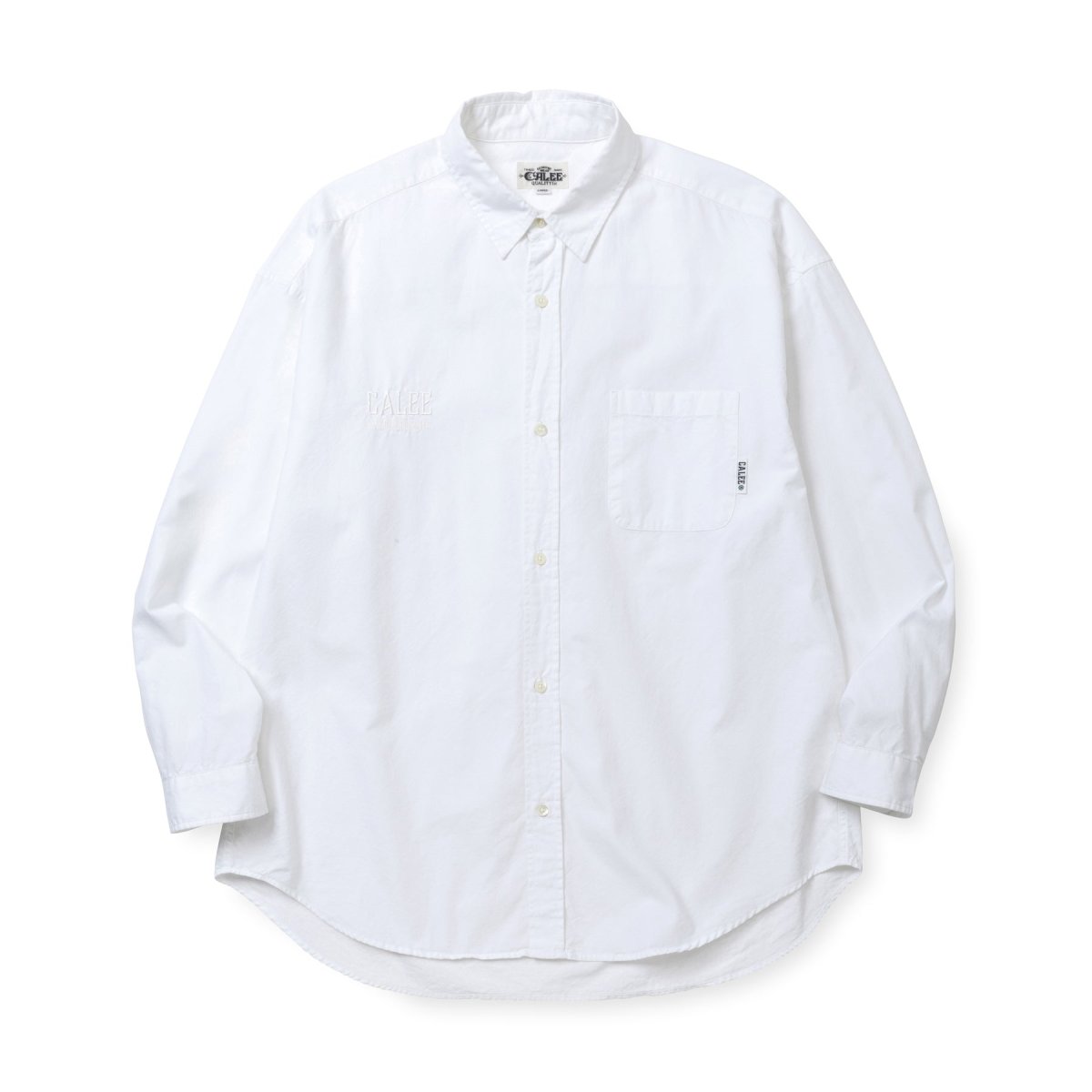 画像2: CALEE  OXFORD OVER SILHOUETTE L/S SH (2)