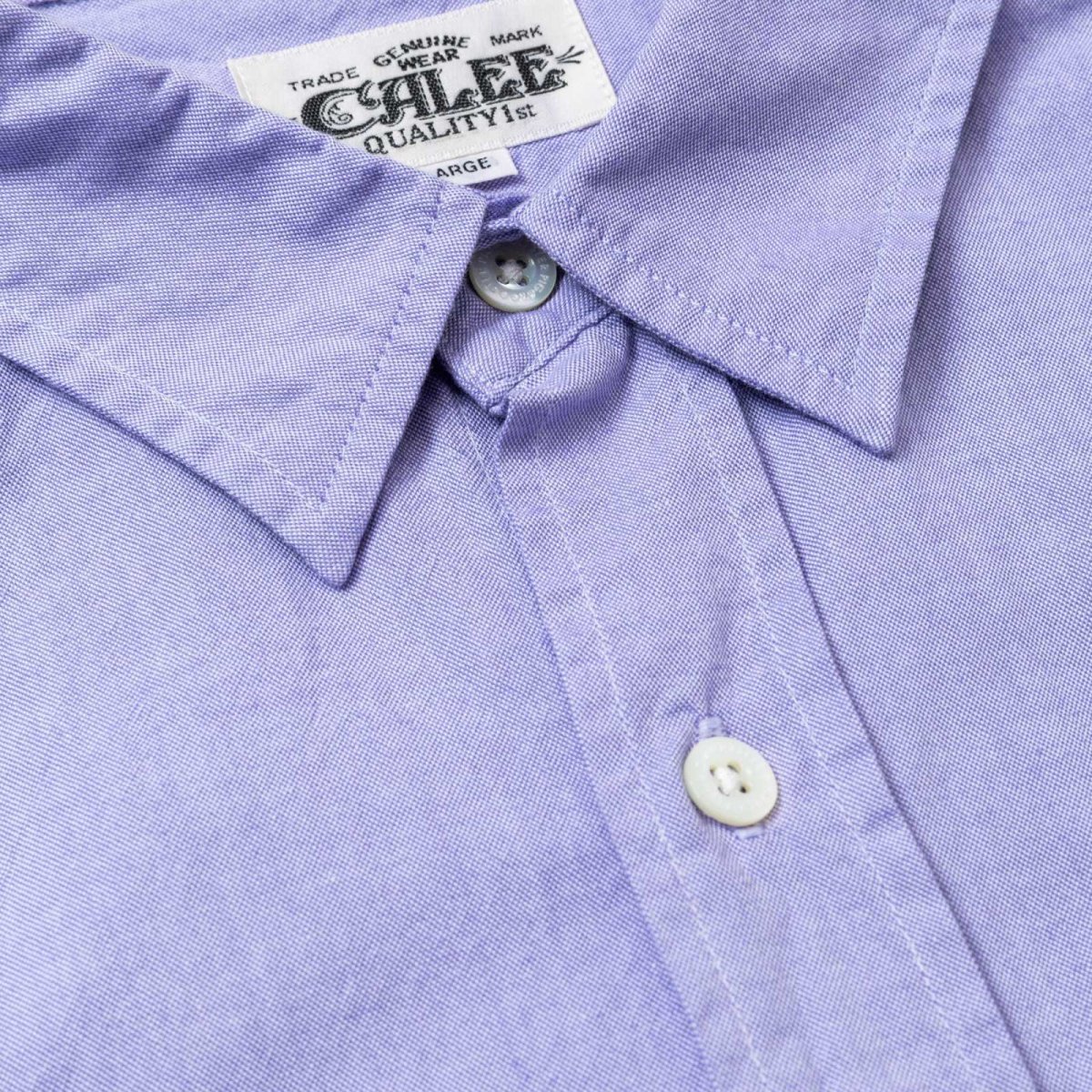 画像9: CALEE  OXFORD OVER SILHOUETTE L/S SH (9)