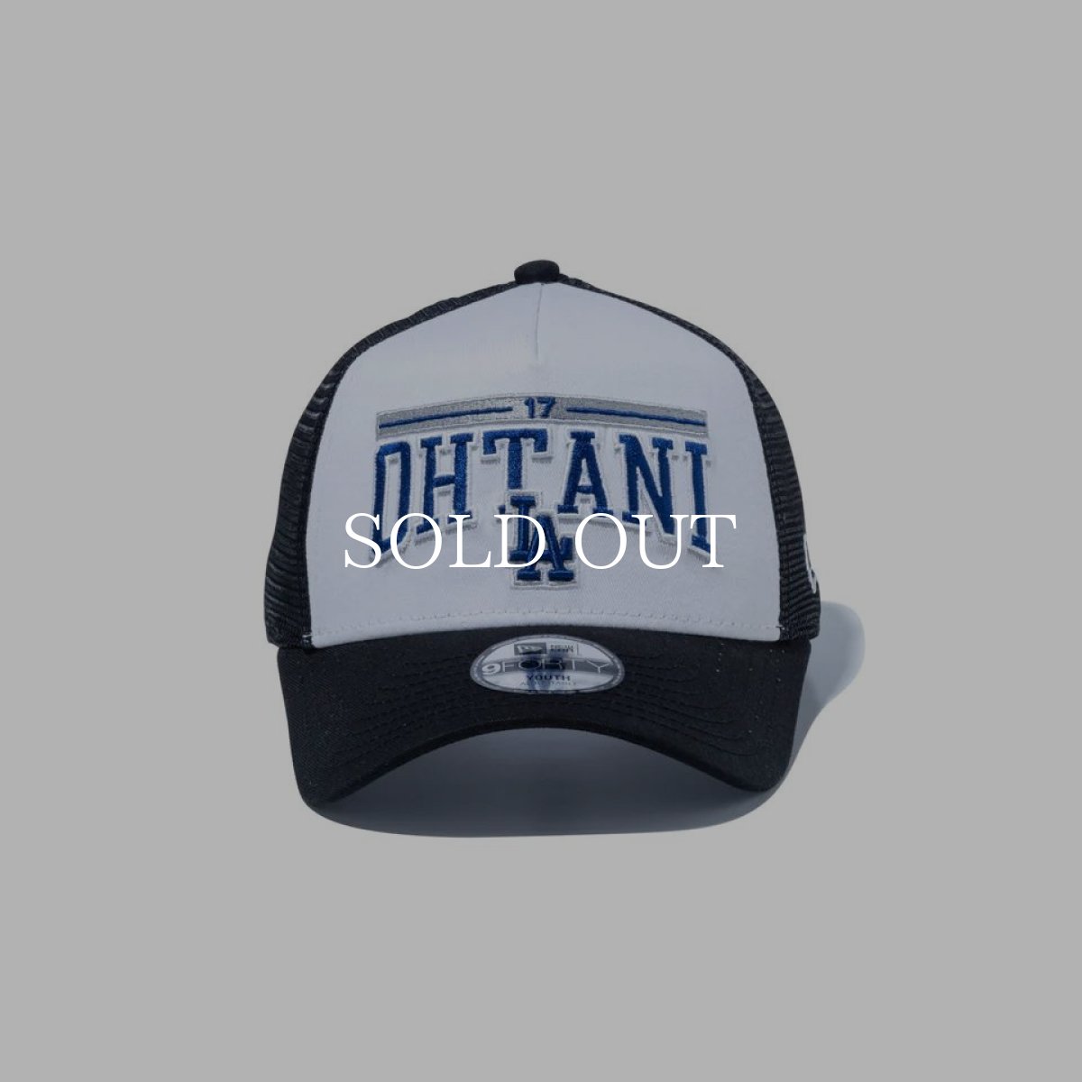 画像4: NEW ERA  Youth 9FORTY A-Frame トラッカー MLB Player Name & Number ロサンゼルス・ドジャース 大谷翔平 ホワイト/ブラック (4)