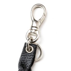 画像2: CALEE  STUDS & KNITTING LEATHER SHORT KEY RING ＜TYPE A＞ (2)