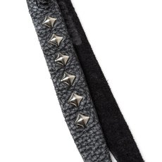 画像3: CALEE  STUDS & KNITTING LEATHER SHORT KEY RING ＜TYPE A＞ (3)