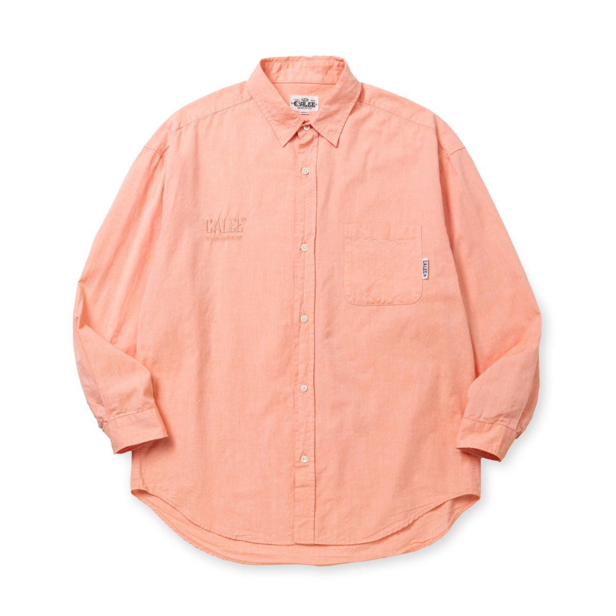 画像3: CALEE  OXFORD OVER SILHOUETTE L/S SH (3)