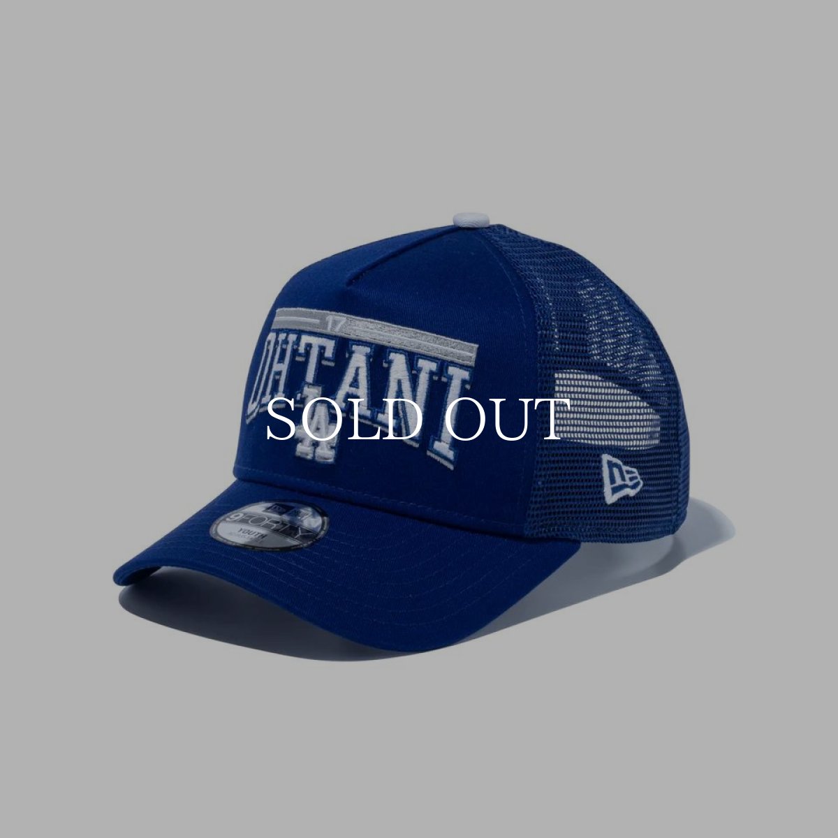 画像1: NEW ERA  Youth 9FORTY A-Frame トラッカー MLB Player Name & Number ロサンゼルス・ドジャース 大谷翔平 ダークロイヤル (1)