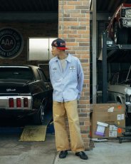 画像4: HideandSeek  HIDEANDSEEKxCarService Work L/S Shirt (Stripe) (4)