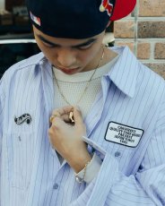 画像3: HideandSeek  HIDEANDSEEKxCarService Work L/S Shirt (Stripe) (3)