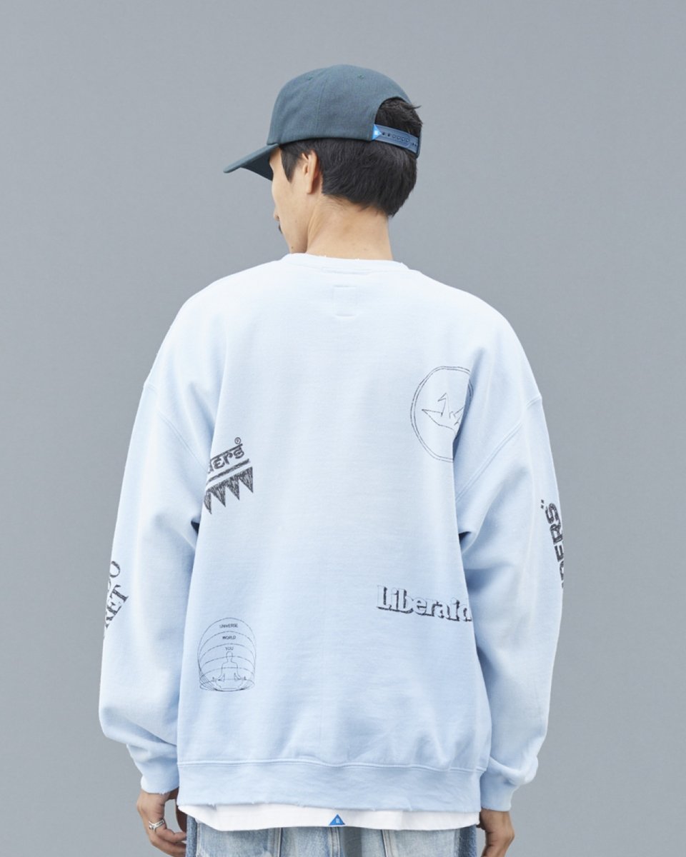 画像39: Liberaiders  HANDWRITING PRINT CREWNECK (39)