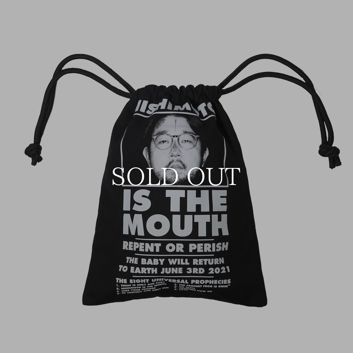 画像1: NISHIMOTO IS THE MOUTH   BIG DRAWSTRING BAG (1)
