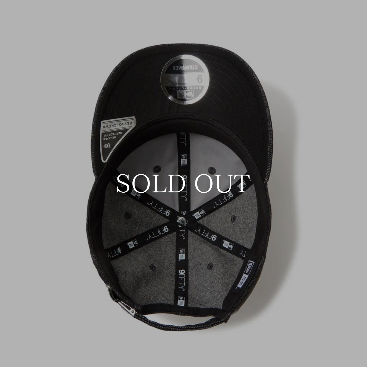 画像6: NEW ERA  RC 9FIFTY プレカーブドバイザー MIYUKI ARIHARA am デニム ブラック (6)