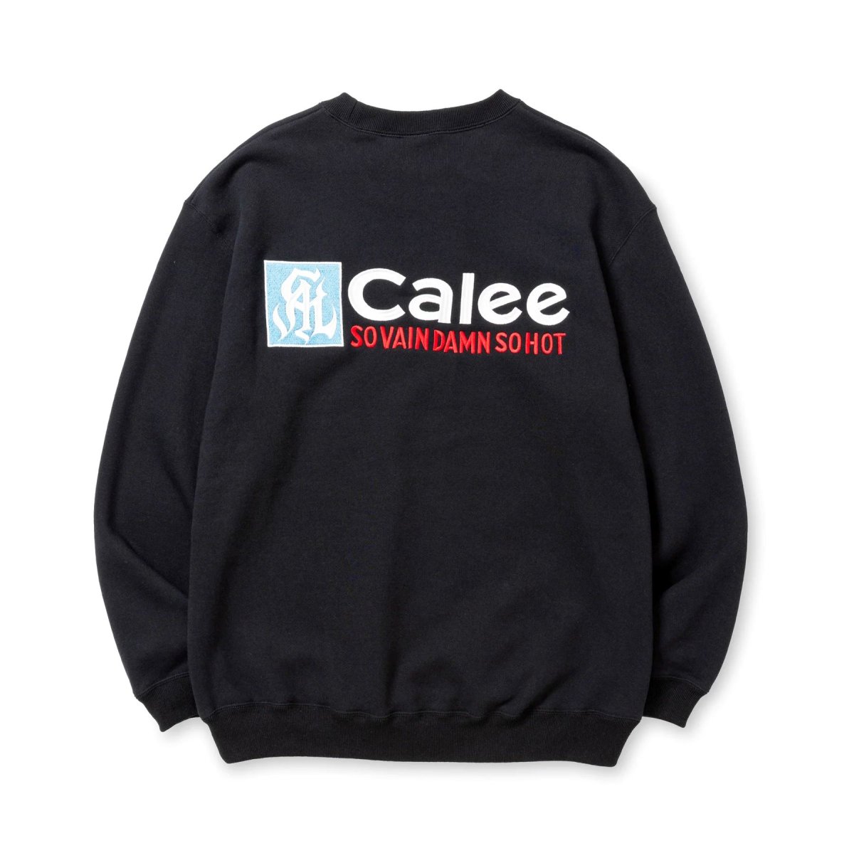 画像2: CALEE  CAL NT LOGO CREW NECK SW <NATURALLY PAINT DESIGN> (2)