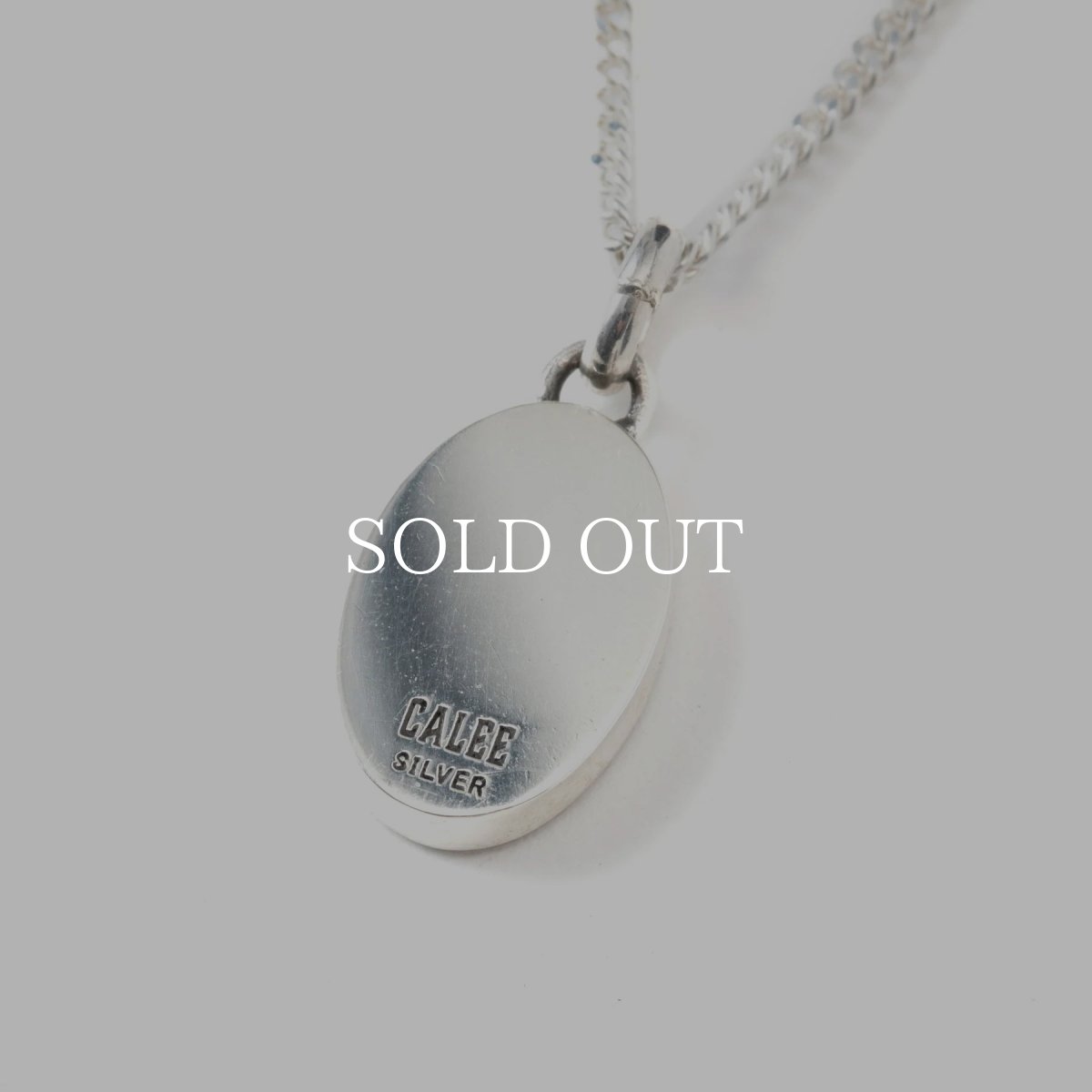 画像3: CALEE  CAL NT LOGO SILVER NECKLACE (3)