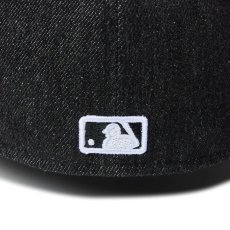 画像7: NEW ERA  59FIFTY MLB Denim 2-Tone シカゴ・ホワイトソックス ブラックデニム ブラックバイザー (7)