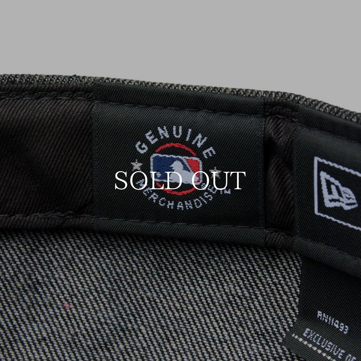 画像8: NEW ERA  59FIFTY MLB Denim 2-Tone サンディエゴ・パドレス ウォッシュド ブラックデニム バーントウッドバイザー (8)