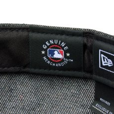 画像8: NEW ERA  59FIFTY MLB Denim 2-Tone サンディエゴ・パドレス ウォッシュド ブラックデニム バーントウッドバイザー (8)