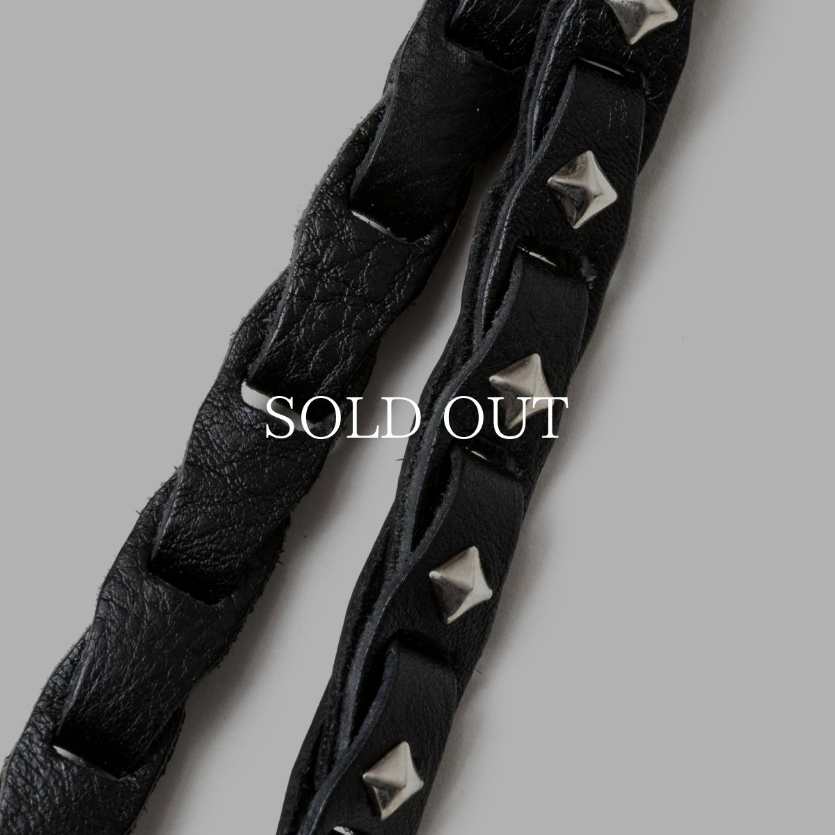 画像3: CALEE  CHAIN LEATHER NECK STRAP (3)