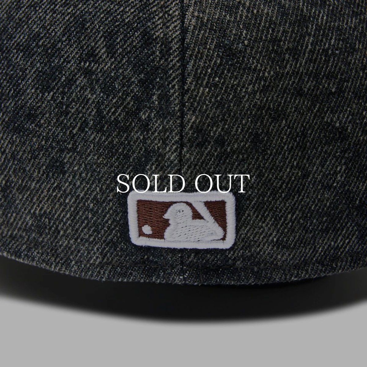 画像7: NEW ERA  59FIFTY MLB Denim 2-Tone サンディエゴ・パドレス ウォッシュド ブラックデニム バーントウッドバイザー (7)