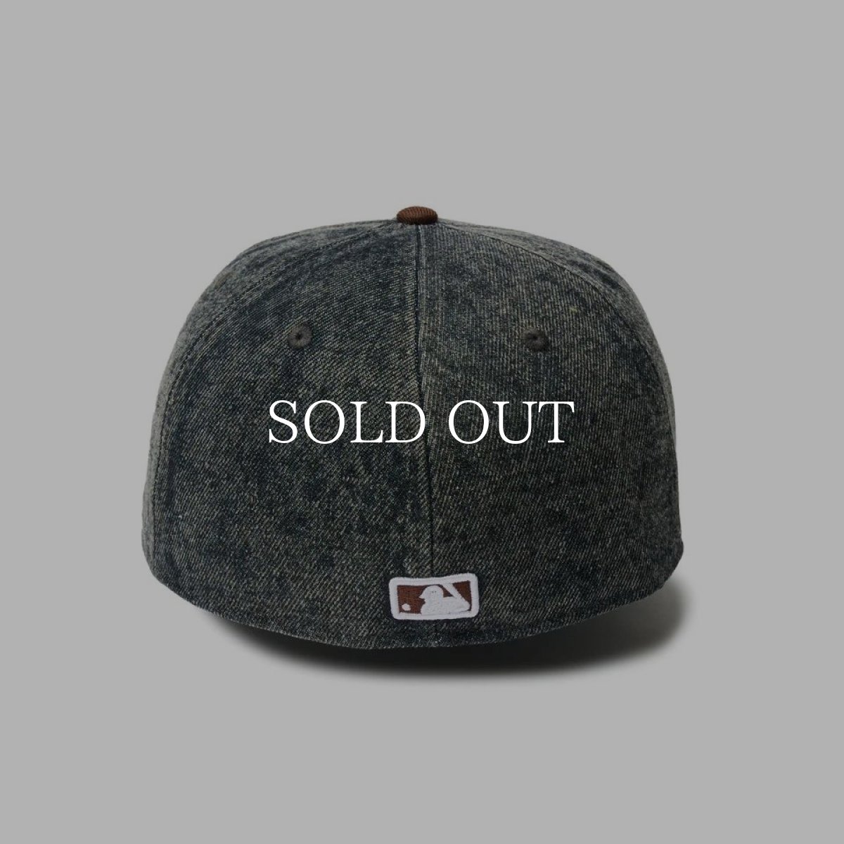 画像3: NEW ERA  59FIFTY MLB Denim 2-Tone サンディエゴ・パドレス ウォッシュド ブラックデニム バーントウッドバイザー (3)