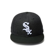 画像2: NEW ERA  59FIFTY MLB Denim 2-Tone シカゴ・ホワイトソックス ブラックデニム ブラックバイザー (2)