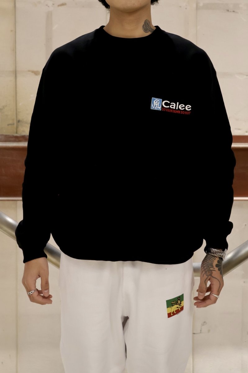 画像8: CALEE  CAL NT LOGO CREW NECK SW <NATURALLY PAINT DESIGN> (8)