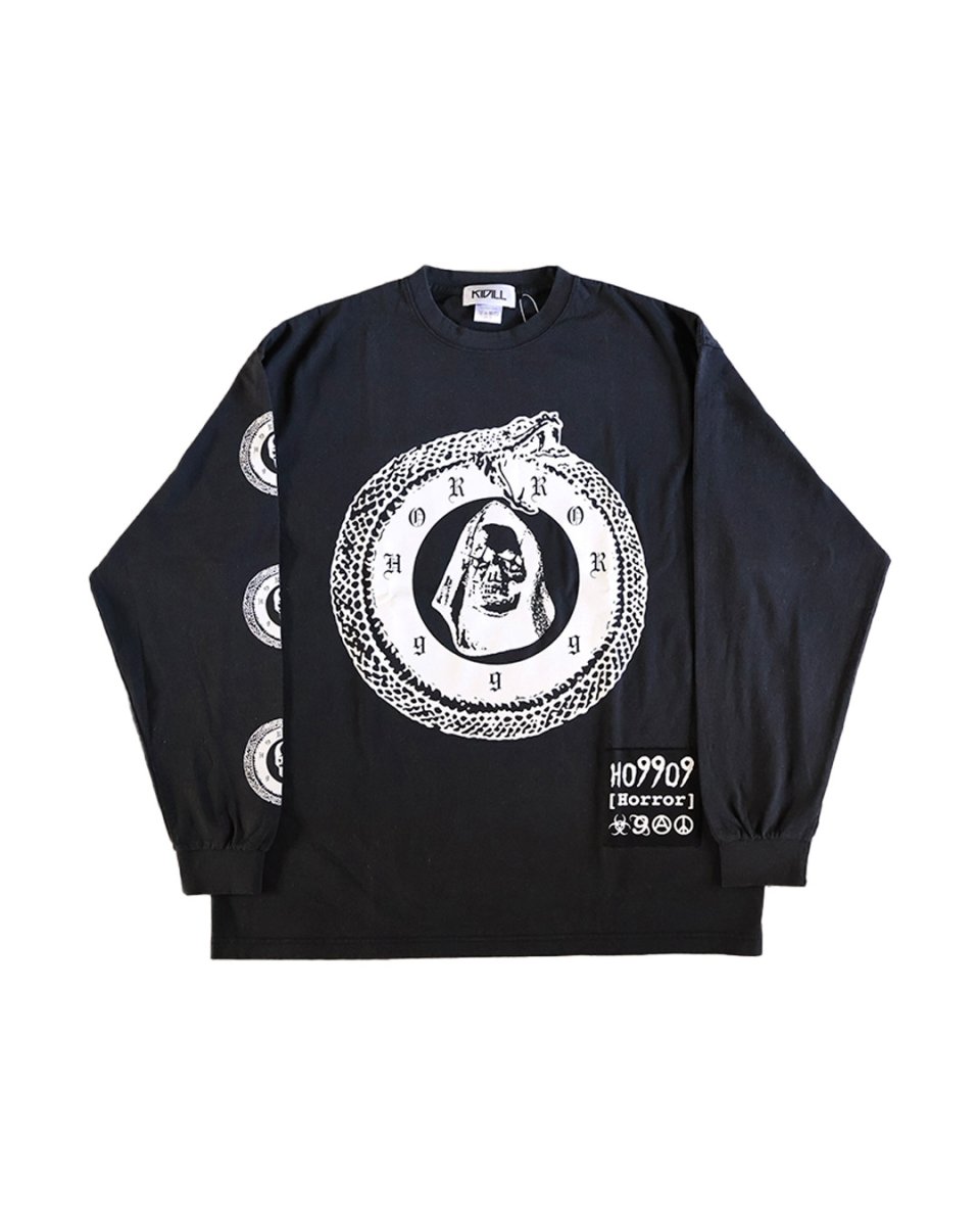 画像1: KIDILL  PATCH LONG SLEEVE T-SHIRT HARD WASH HO99O9 COLLABORATION (1)