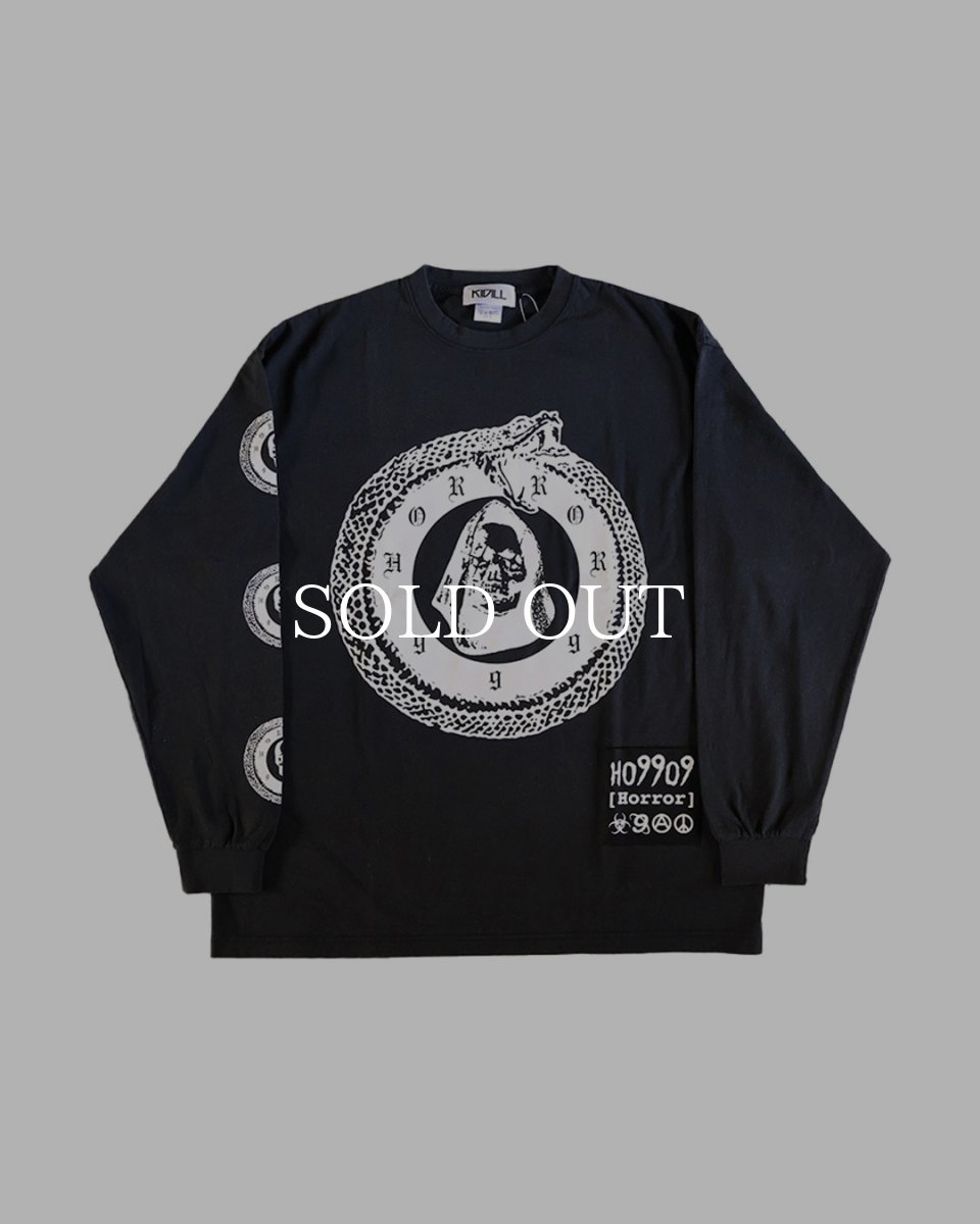 画像1: KIDILL  PATCH LONG SLEEVE T-SHIRT HARD WASH HO99O9 COLLABORATION (1)