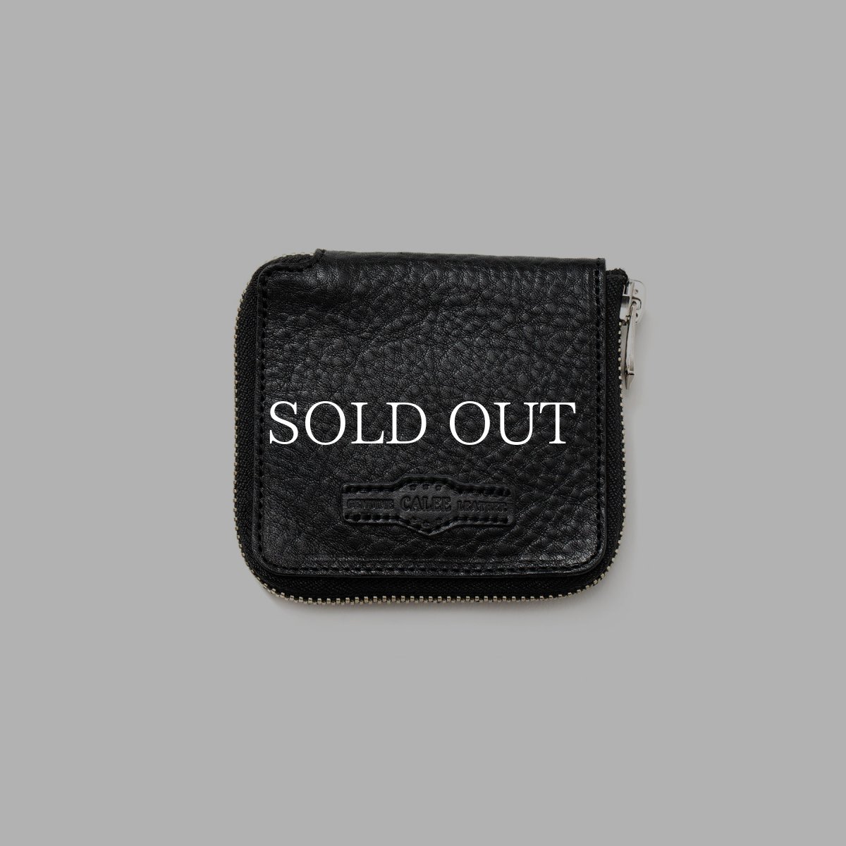 画像1: CALEE  ROUND ZIP LEATHER SHORT WALLET (1)