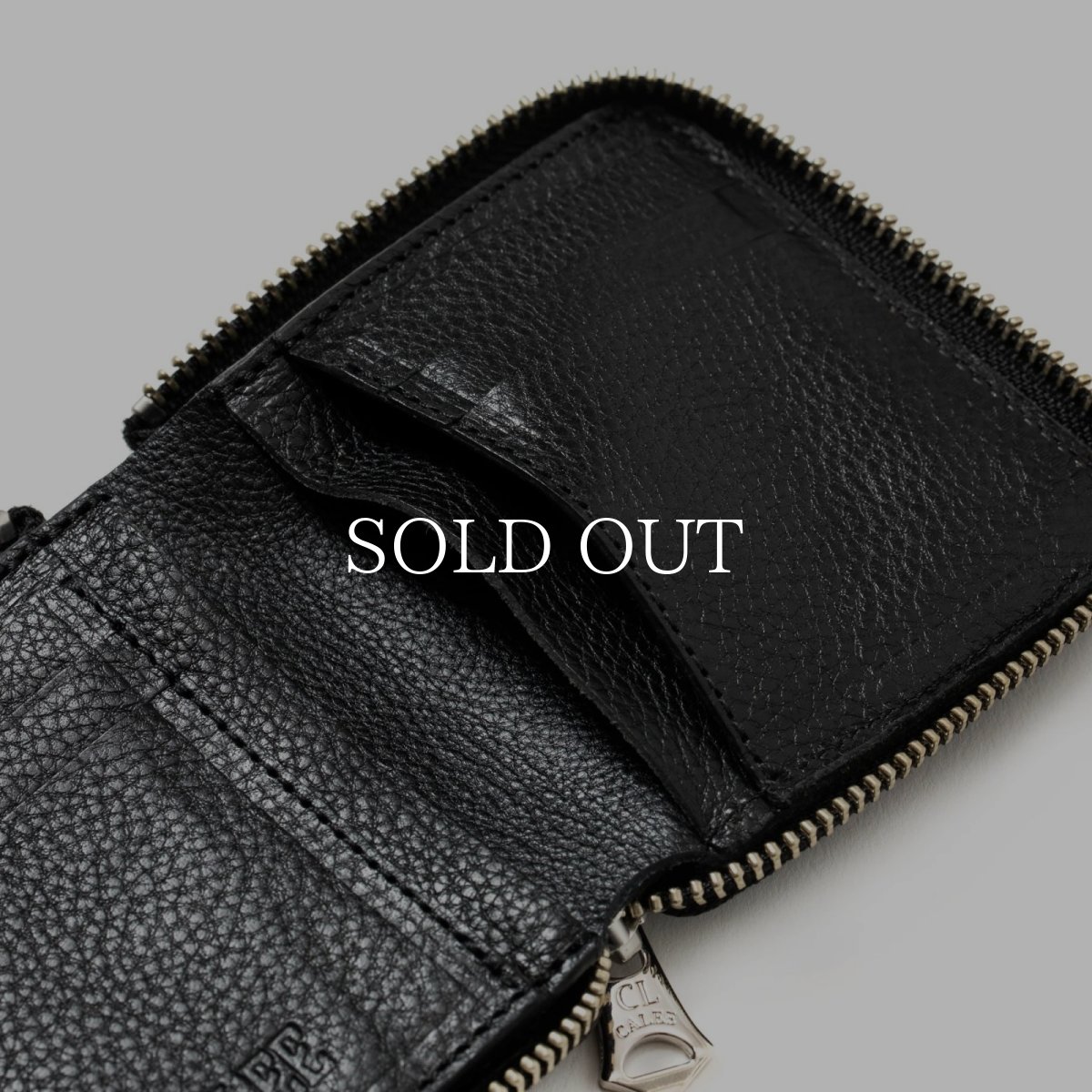 画像7: CALEE  ROUND ZIP LEATHER SHORT WALLET (7)