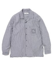 画像1: nonnative  VOYAGER L/S SHIRT C/Li/Ra BROAD STRIPE (1)