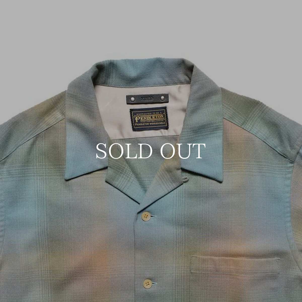 画像16: MINEDENIM  PENDLETON W.Plaid Open Collar SH  W.Plaid Open Collar (16)