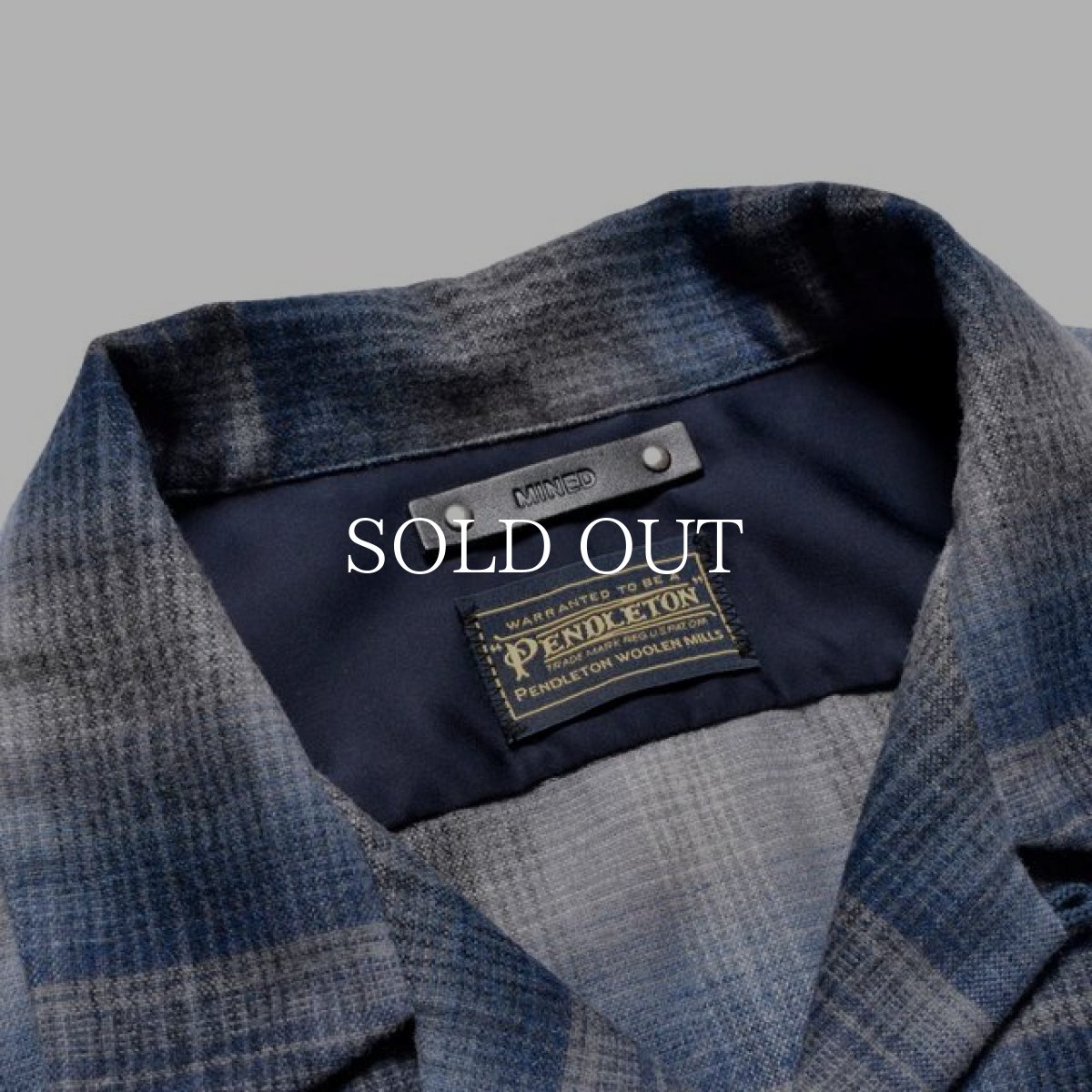 画像12: MINEDENIM  PENDLETON W.Plaid Open Collar SH  W.Plaid Open Collar (12)