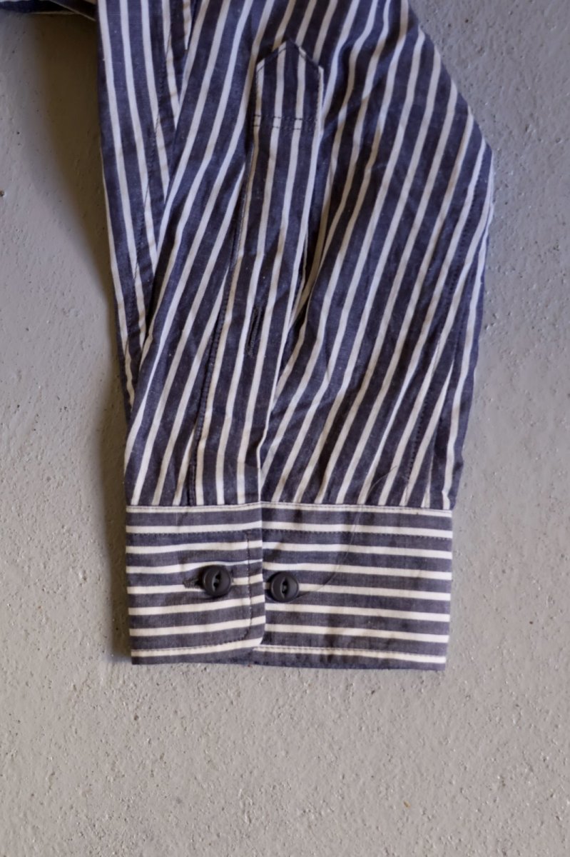 画像3: nonnative  VOYAGER L/S SHIRT C/Li/Ra BROAD STRIPE (3)