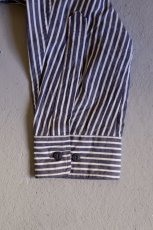 画像3: nonnative  VOYAGER L/S SHIRT C/Li/Ra BROAD STRIPE (3)