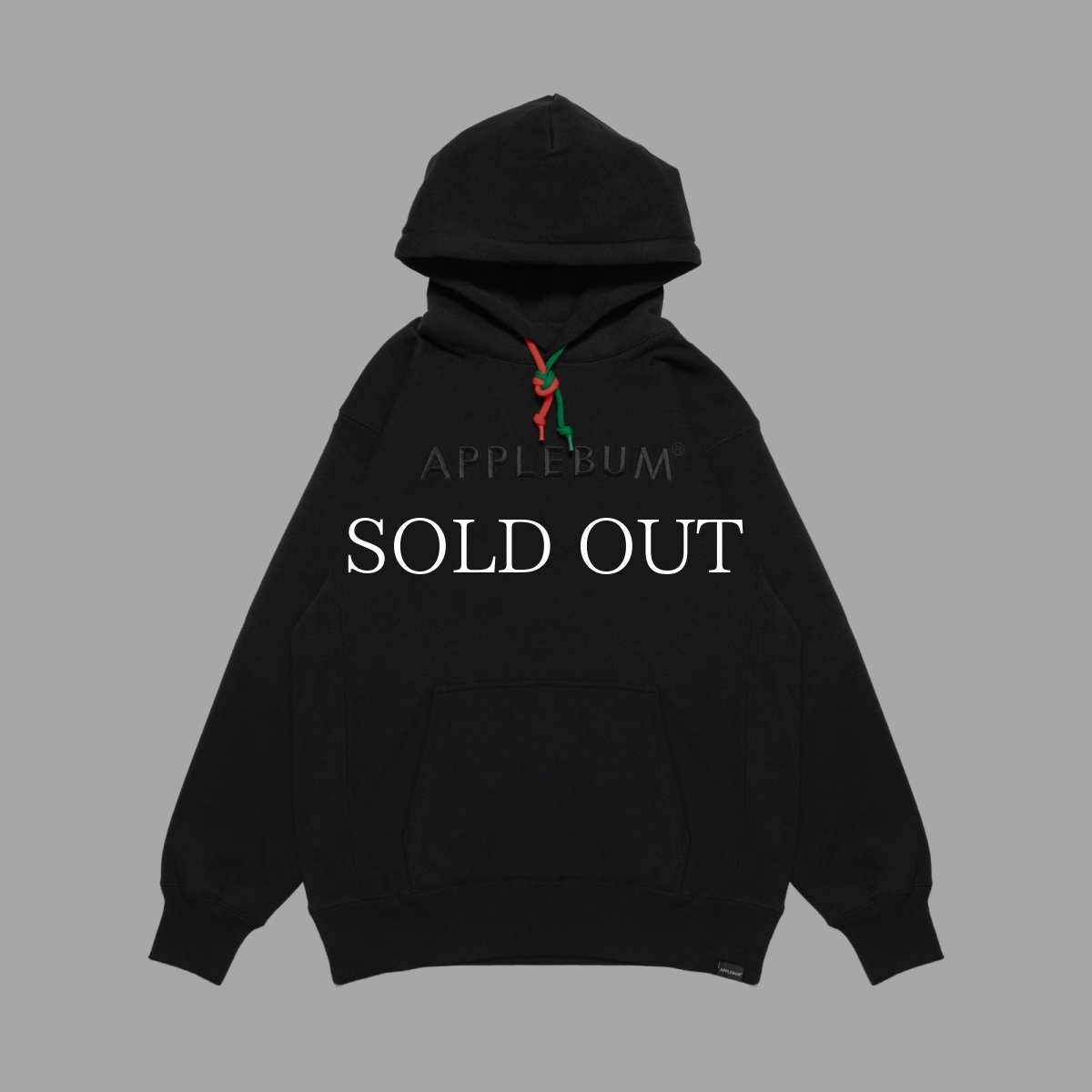 画像1: APPLEBUM  Black Logo Sweat Parka (1)