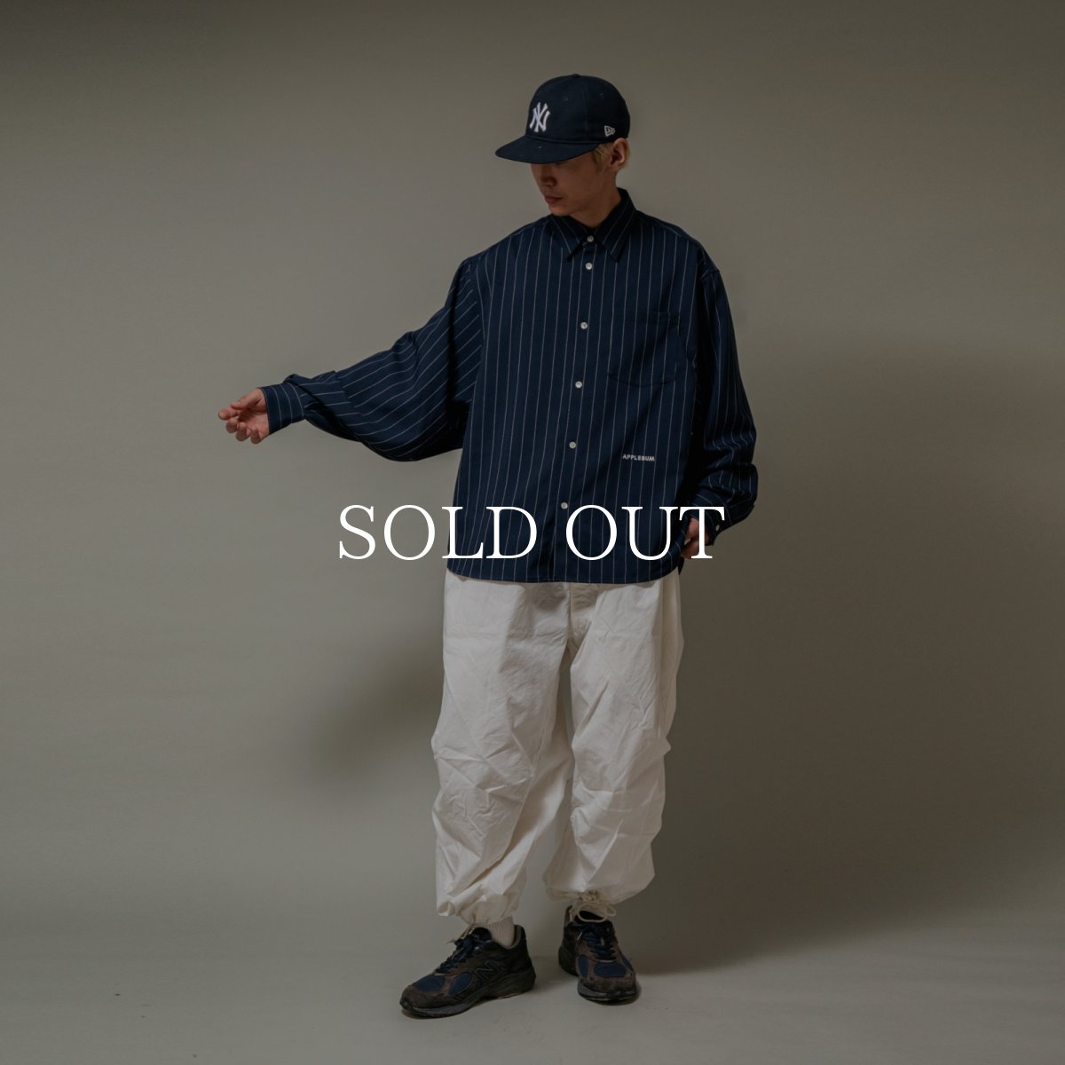 画像6: APPLEBUM  Stripe Oversize L/S Shirt (6)