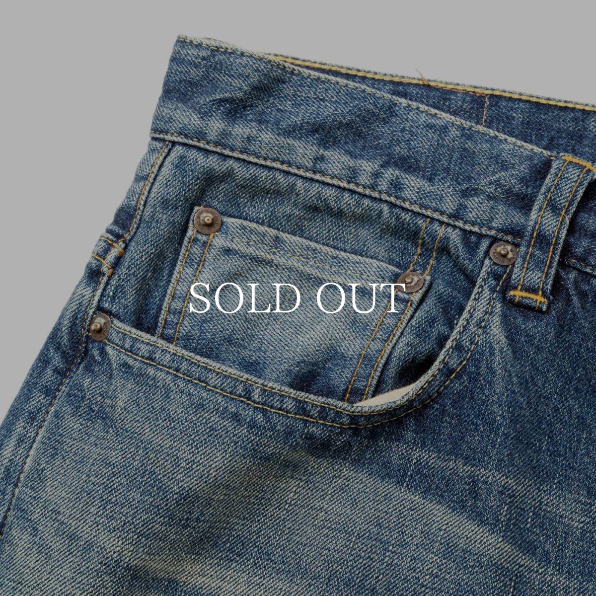 画像4: CALEE  VINTAGE REPRODUCT TAPERED DENIM PANTS ＜USED＞ (4)