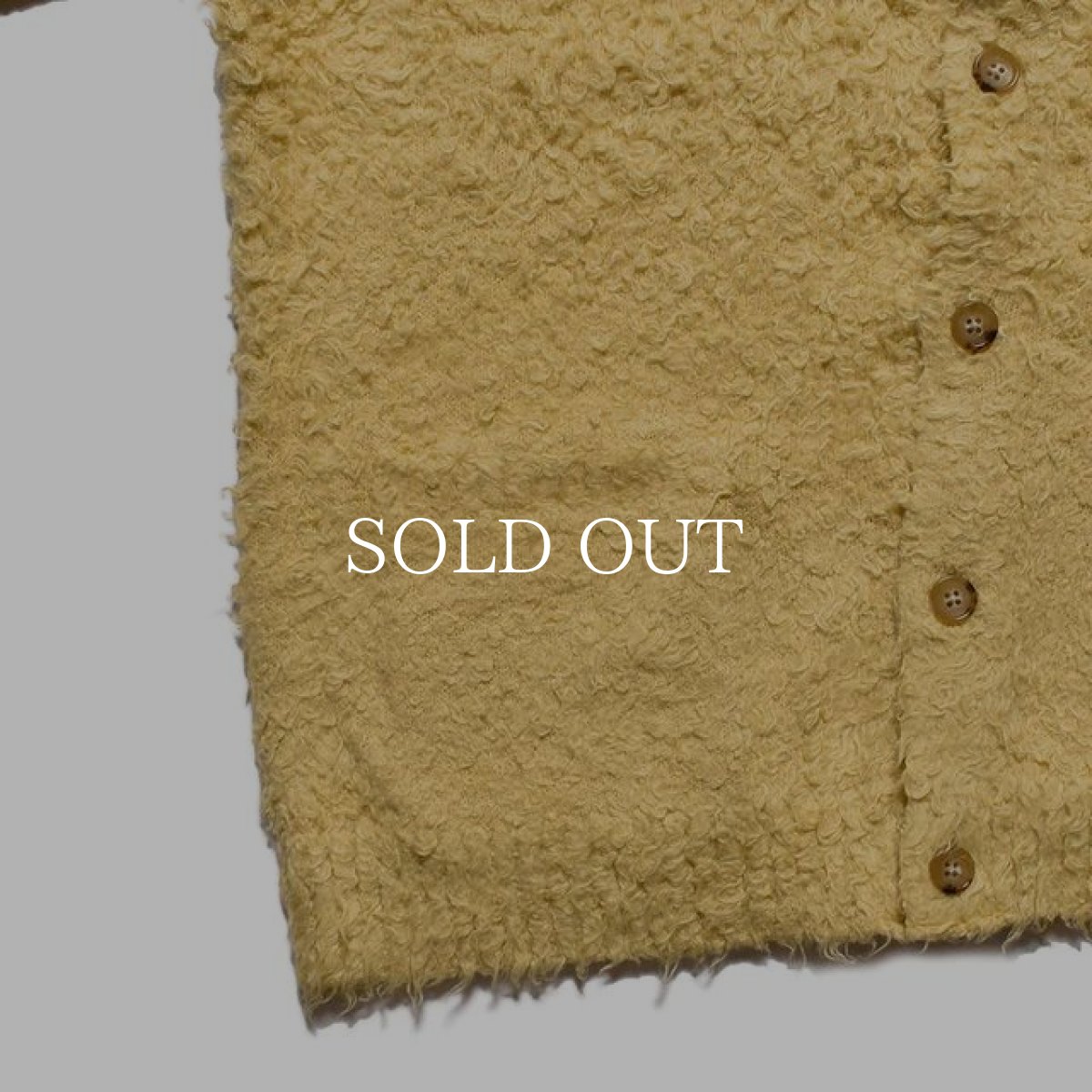 画像11: MINEDENIM  Shaggy Cotton Knit Cardigan (11)