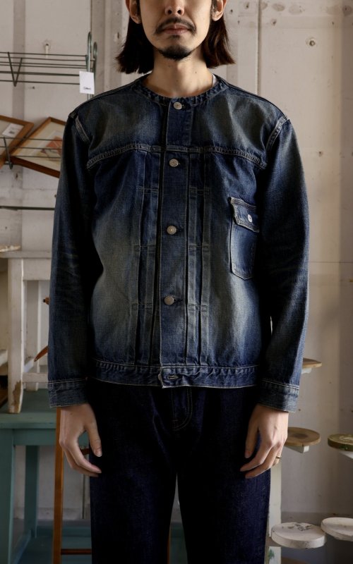 CALEE 1ST TYPE NO COLLAR DENIM JACKET ＜USED＞ CL-25SS013 公式通販