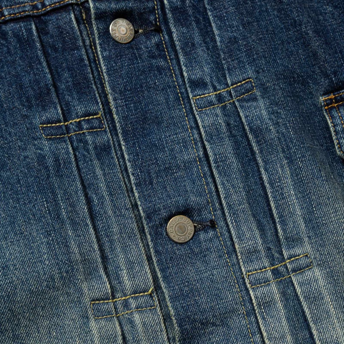 画像4: CALEE  1ST TYPE NO COLLAR DENIM JACKET <USED> (4)