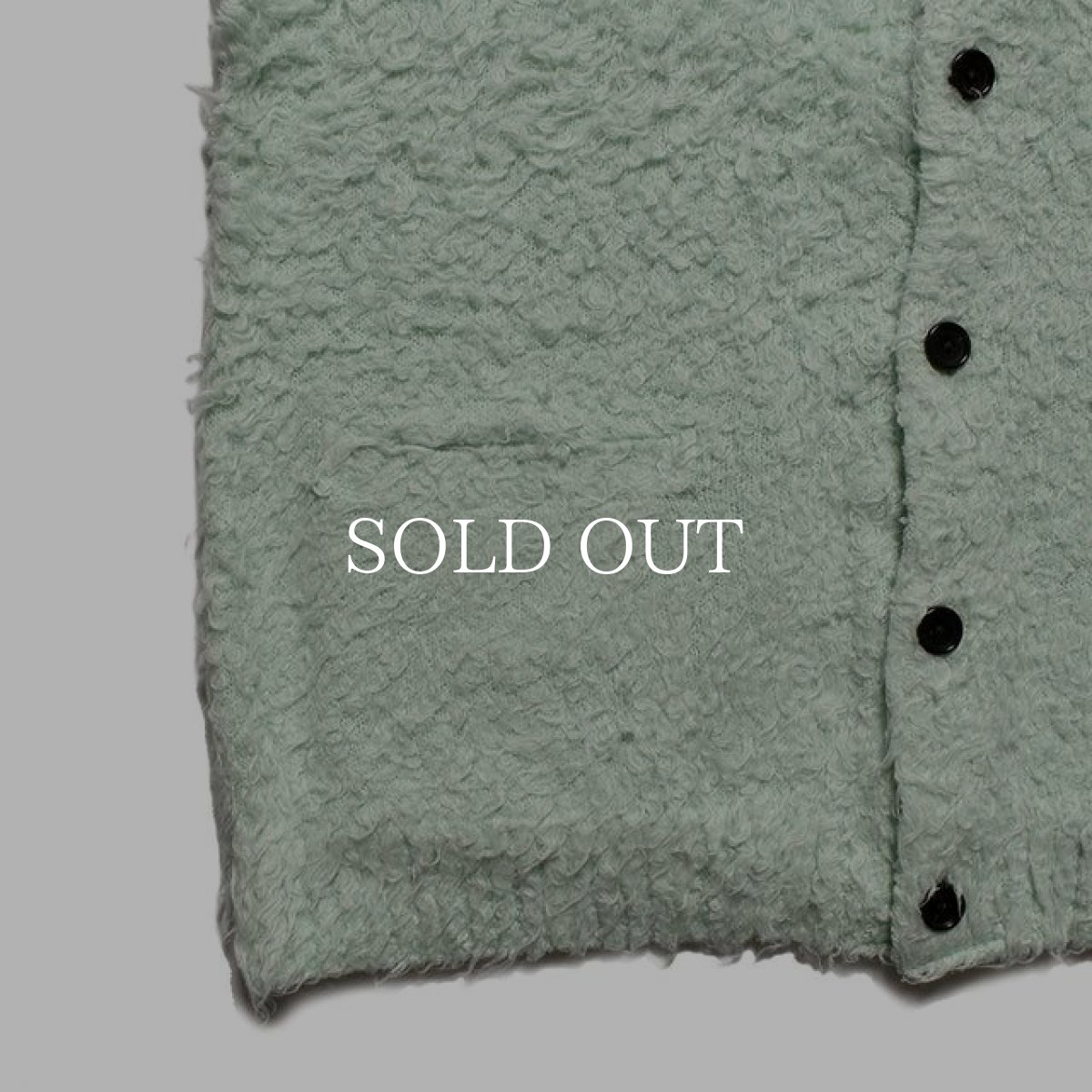 画像5: MINEDENIM  Shaggy Cotton Knit Cardigan (5)