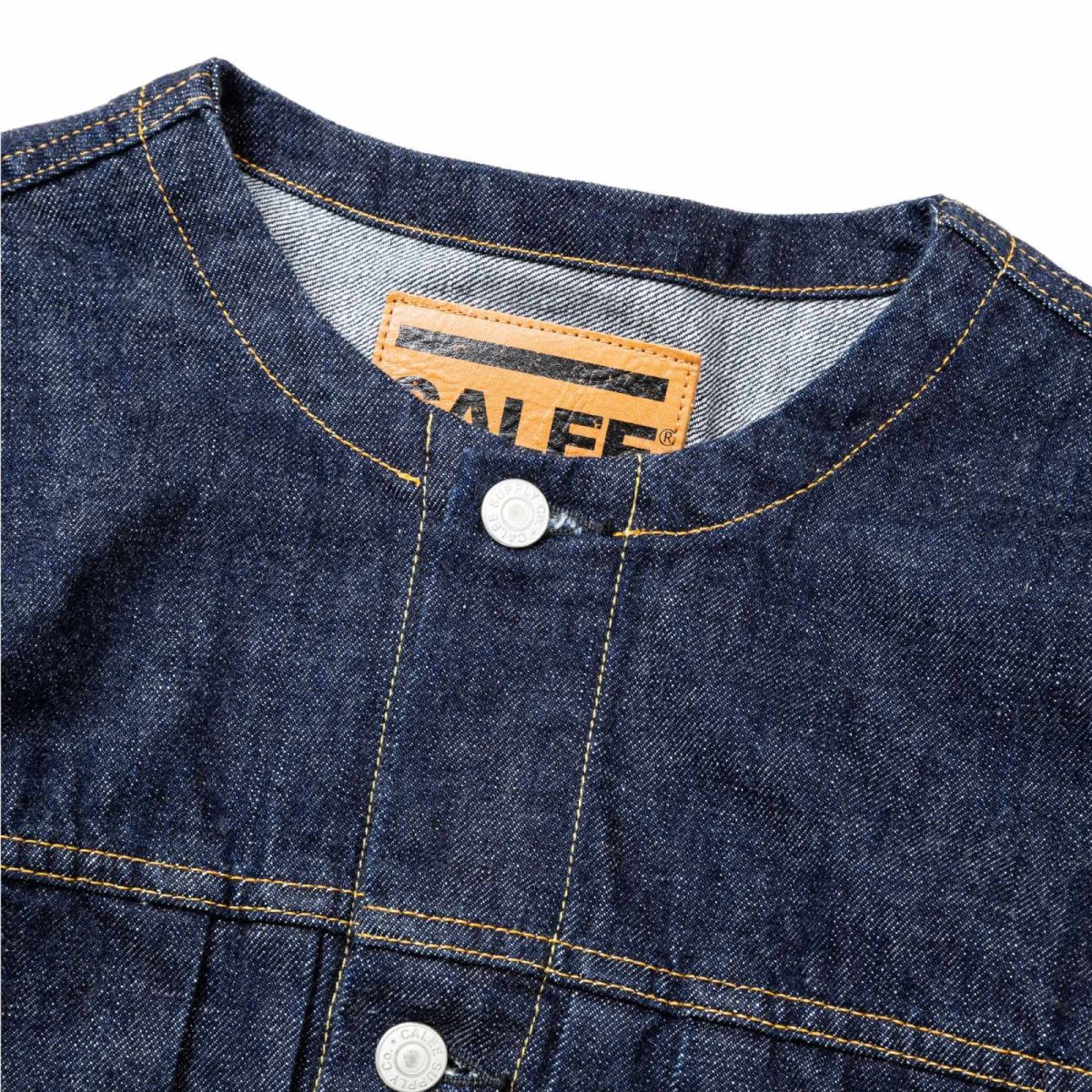 画像3: CALEE  1ST TYPE NO COLLAR JACKET <OW> (3)